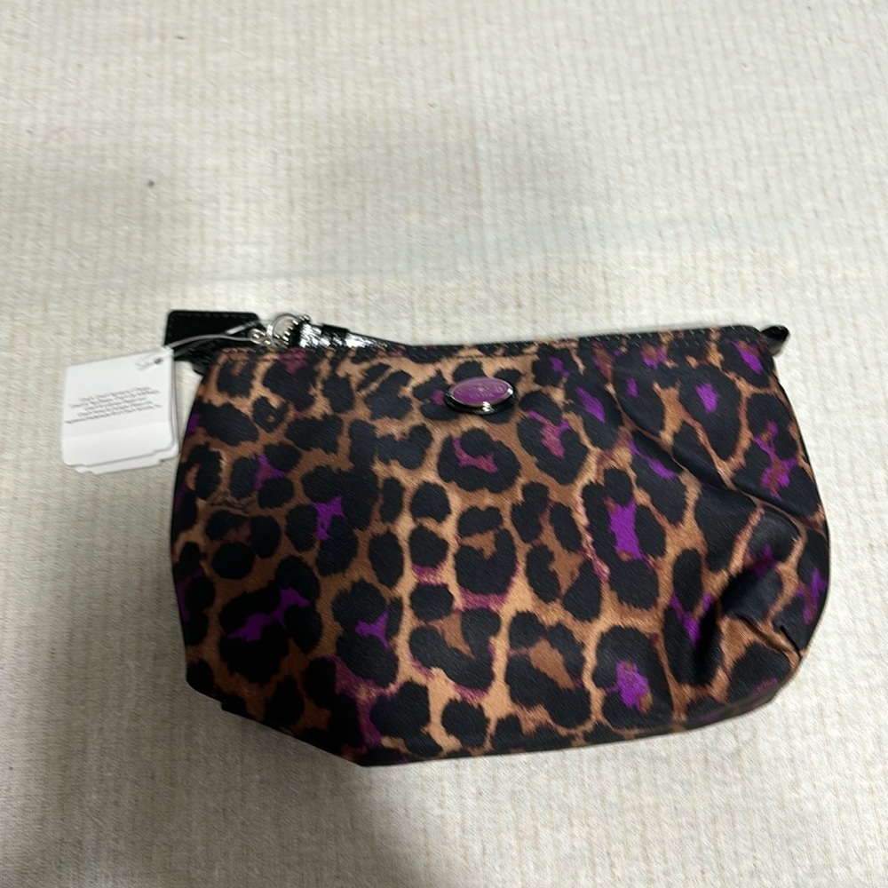 Coach Leopard Print Mini Cosmetics Bag NWT